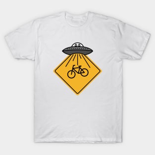 Bicycle Alien Abduction T-Shirt